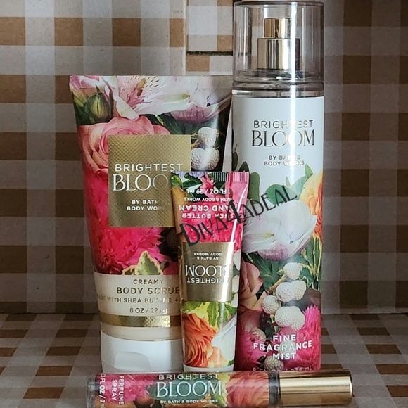 Bath & Body Works BRIGHTEST BLOOM 3.4 EDP FL OZ + 4PC Body Care Bundle - Picture 6 of 7